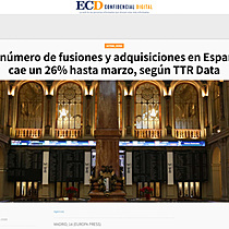 El nmero de fusiones y adquisiciones en Espaa cae un 26% hasta marzo, segn TTR Data